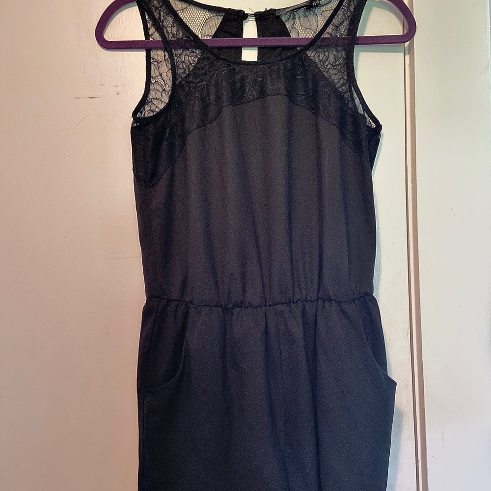 Black Formal Romper